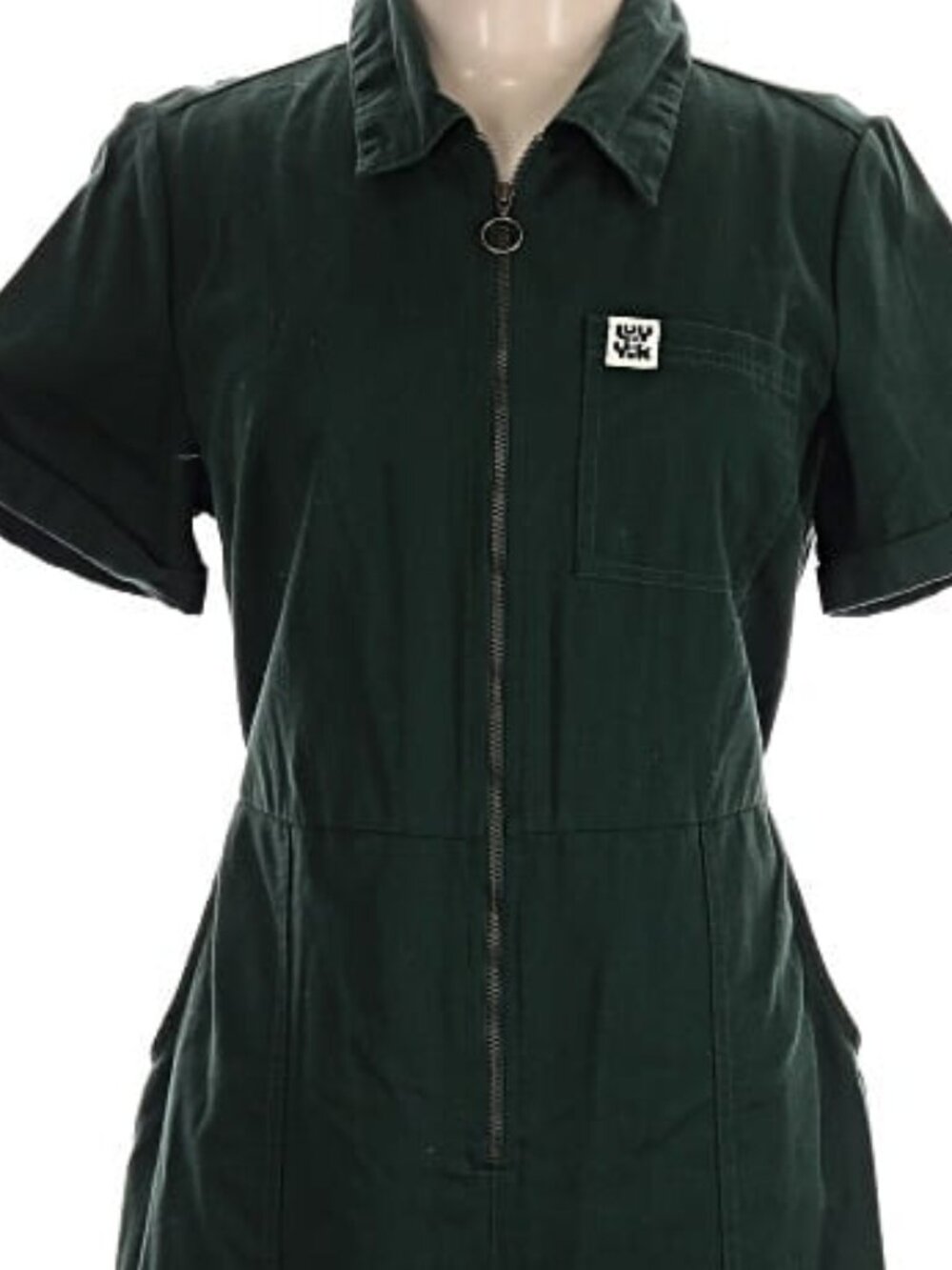 Lucy & Yak Ragan Boilersuit Forest Green UK14/US10 Like New Organic Cotton - Picture 5 of 7